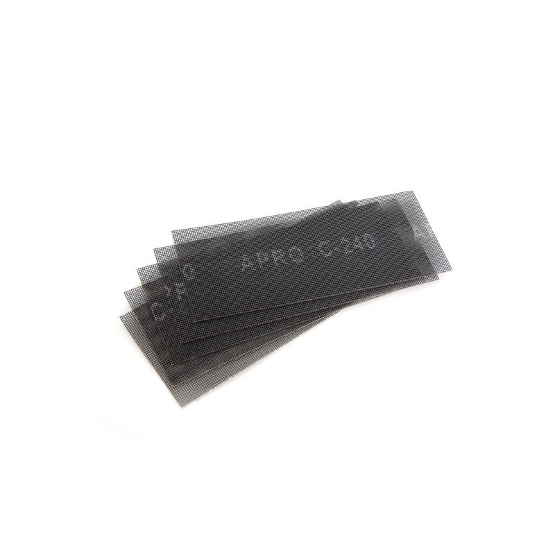 Сітка абразивна APRO P240 115×280мм карборунд (5шт.) - Зображення 3