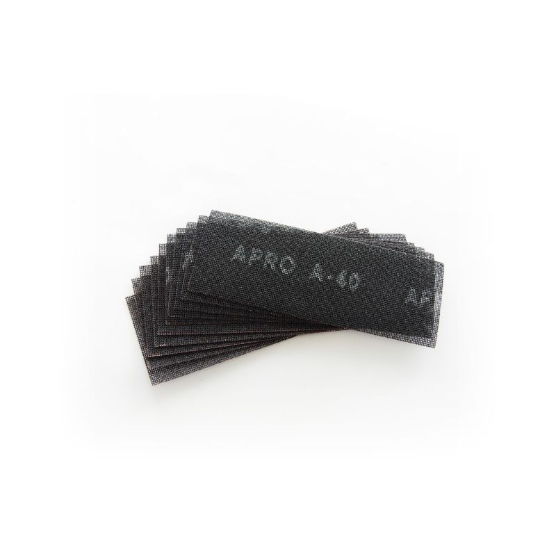 Сітка абразивна APRO P40 105*280мм електрокорунд (10шт) - Зображення 3