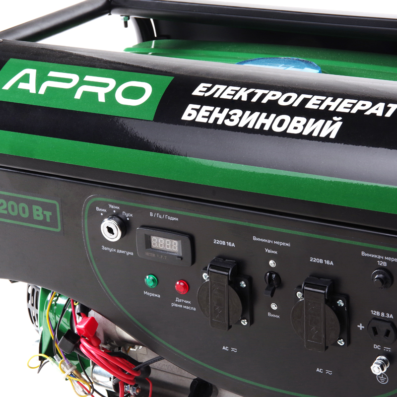 Генератор бензиновий 4-х тактний 3.0/3.2 кВт (електро запуск) APRO - Зображення 4