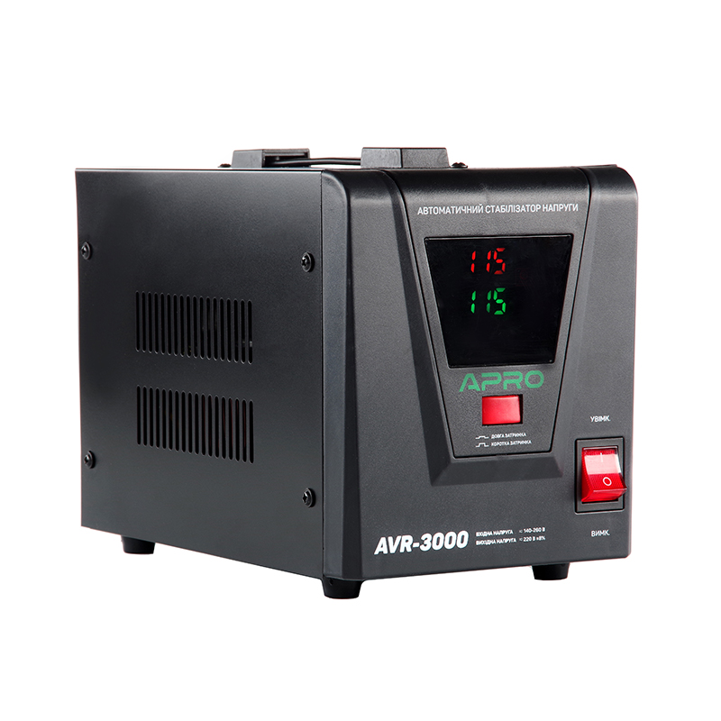 Стабілізатор напруги релейний AVR-3000, 2400Вт APRO - Зображення 3