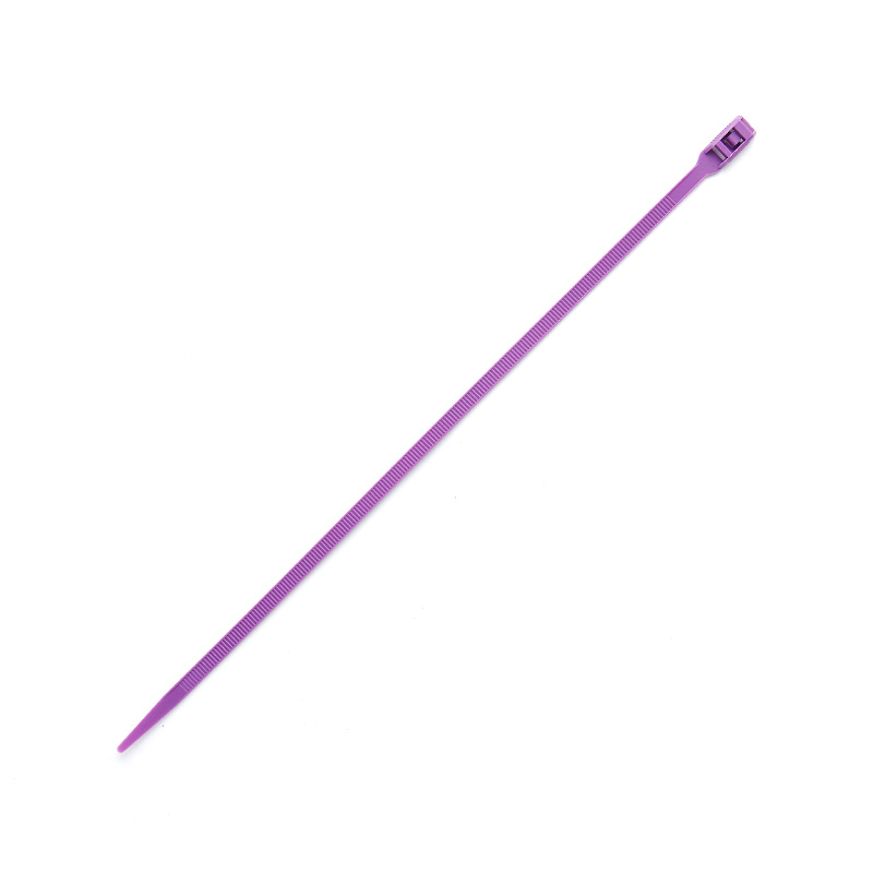 Стяжка кабельна з низьким профілем замку 8x400 фіолетовий (100шт) APRO - Зображення 2