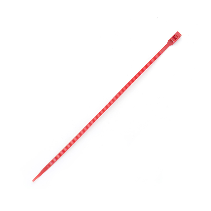 Стяжка кабельна з низьким профілем замку 8x400 червоний (100шт) APRO - Зображення 2