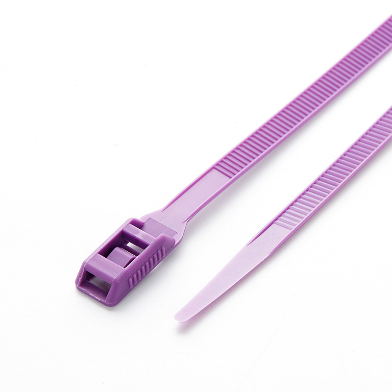 Стяжка кабельна з низьким профілем замку 8x400 фіолетовий (100шт) APRO - Зображення 4