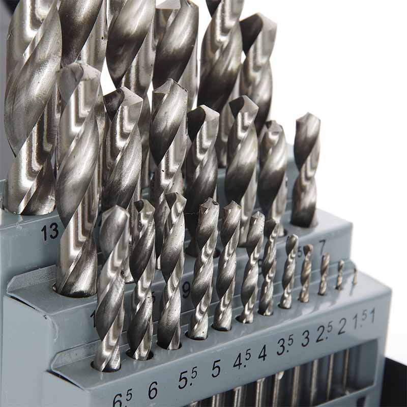 Набір свердел до металу Р6М5 метал бокс 1,0-13,0мм 25шт APRO - Зображення 2