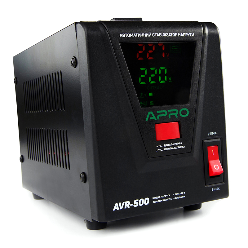 Стабілізатор напруги релейний AVR-500, 400Вт APRO - Зображення 5