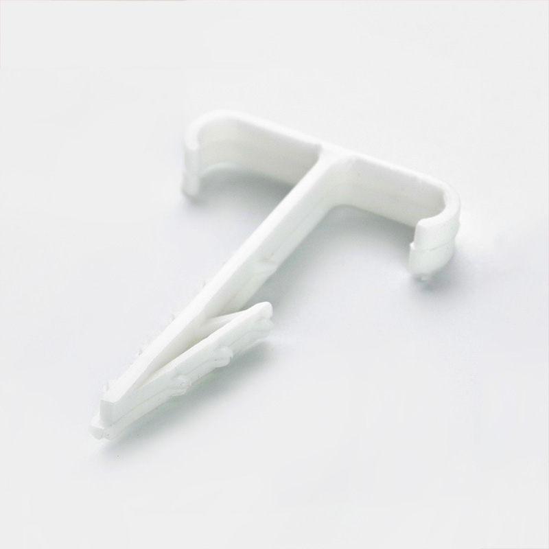 Дюбель-ялинка подвійна (12х5) для пласких дротів білий (пач 100шт) APRO - Зображення 2