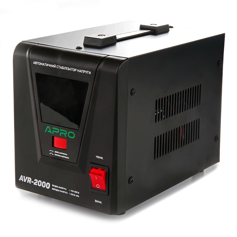 Стабілізатор напруги релейний AVR-2000, 1600Вт APRO