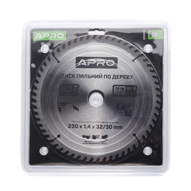 Диск пильный по дереву 230х32(30)х60Т APRO