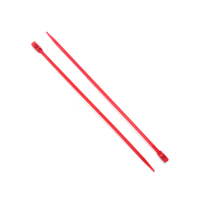 Стяжка кабельна з низьким профілем замку 8x400 червоний (100шт) APRO - Зображення 3