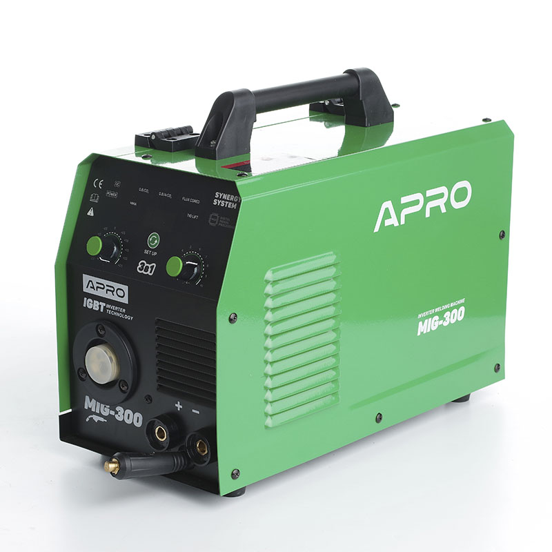 Зварювальний напівавтомат інверторний APRO MIG-300, 20-300А, ел.4мм, пр.0.8-1мм 5кг 2.5+1.5+3м (набір кабелів)