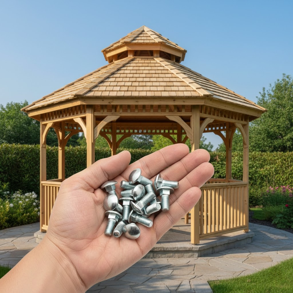 Болт з квадратним підголовником М8x50 DIN 603 цинк білий APRO ящик 600шт