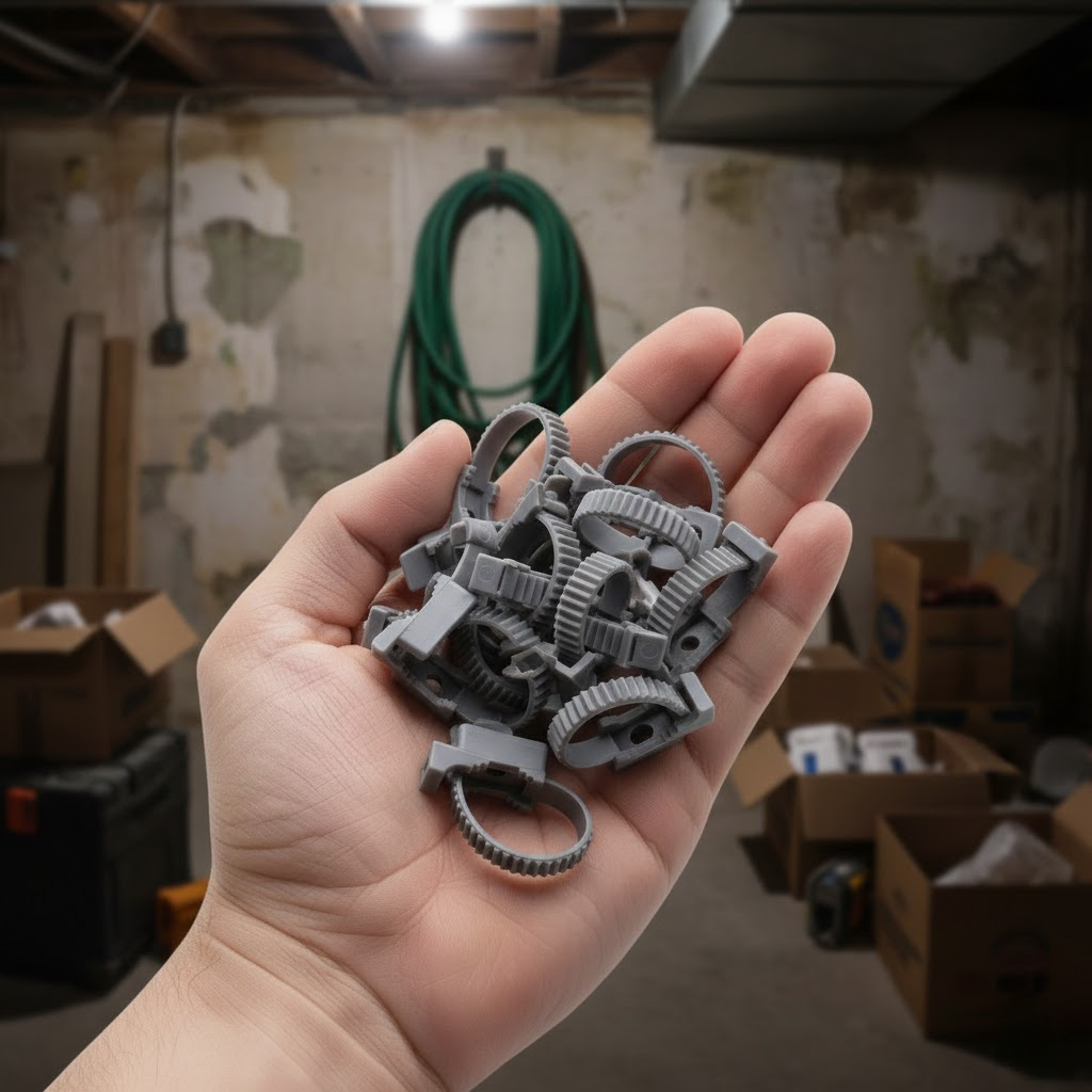 Ремінцеве кріплення APRO 7×80 мм сіре у використанні