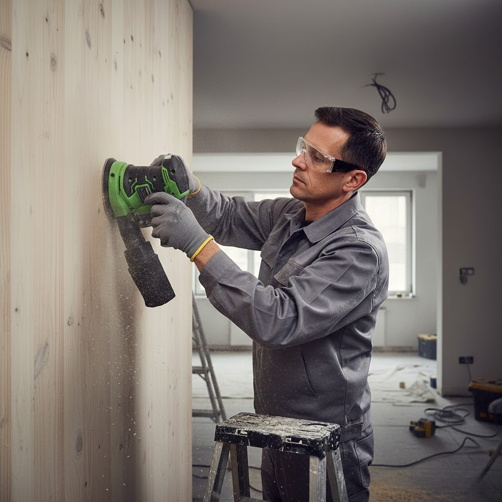 орбітальна шліфувальна машина акумуляторна APRO OS-20 – потужність та мобільність