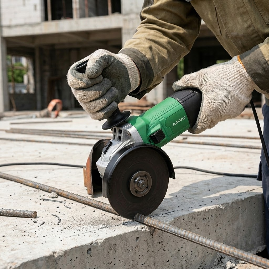 Болгарка APRO AG-125/950 для диска 125 мм с резьбой шпинделя М14