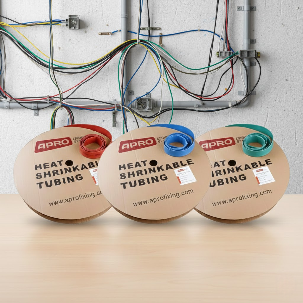 Термозбіжна трубка APRO 16 мм синя бухта