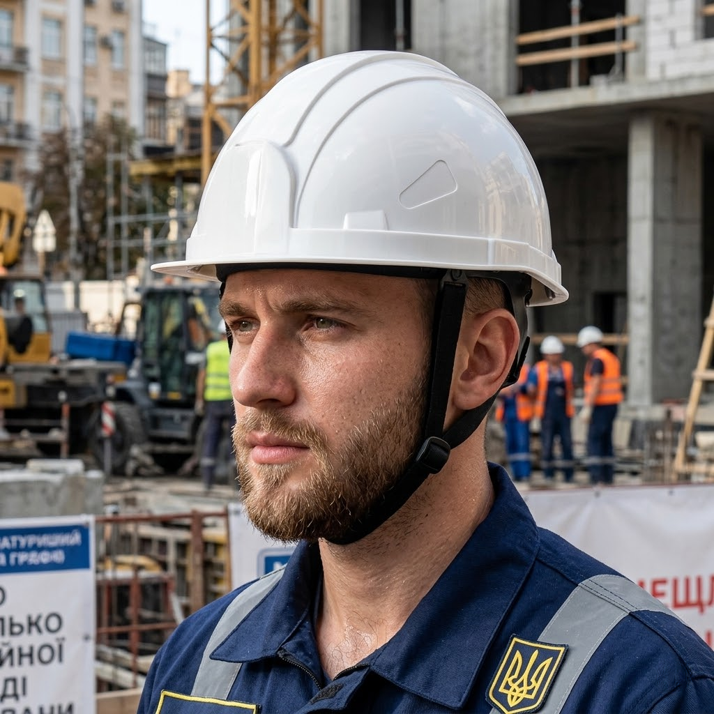 Каска захисна біла APRO