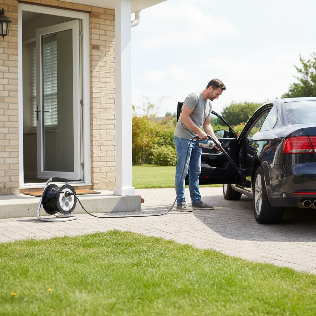 Подовжувач на котушці 10 м APRO