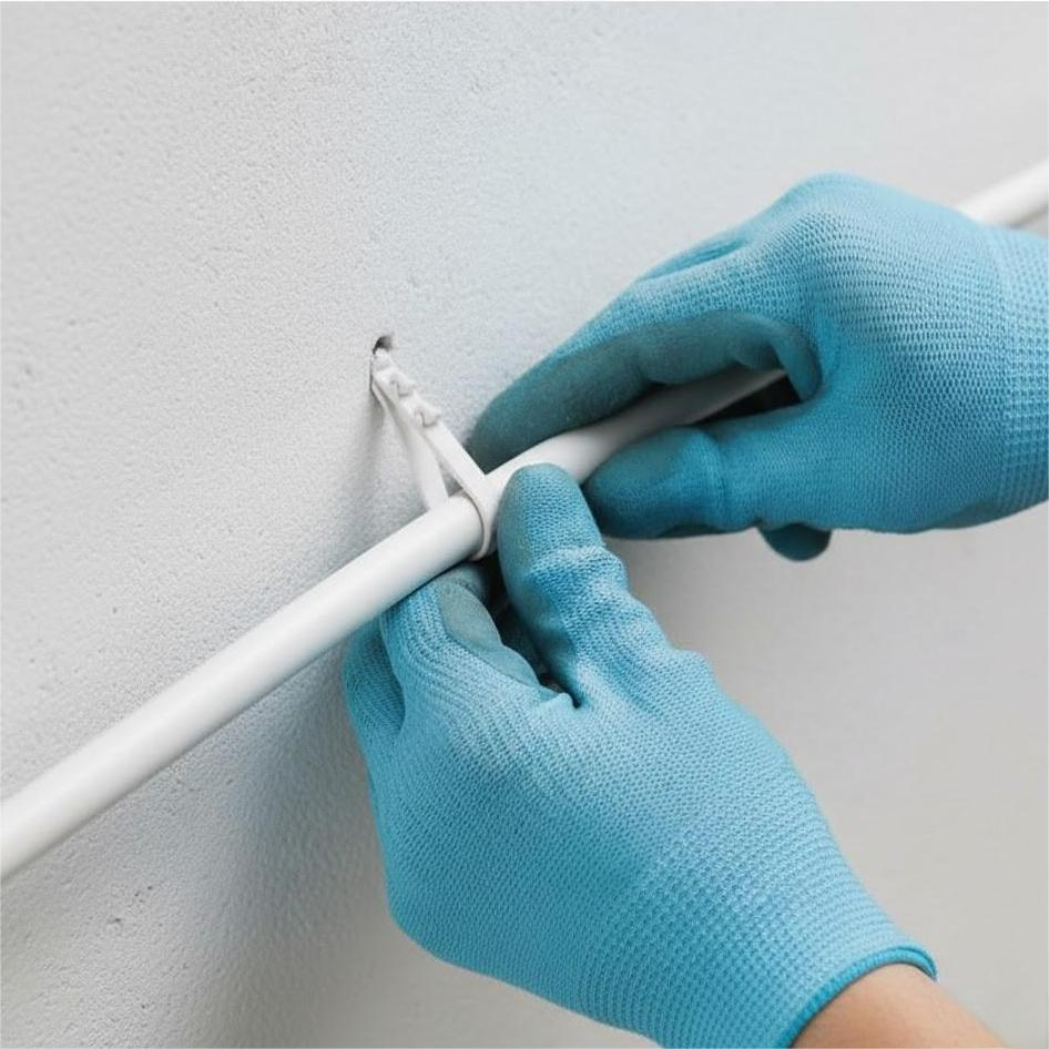 Дюбель-ялинка Ø16 для круглих дротів білий APRO