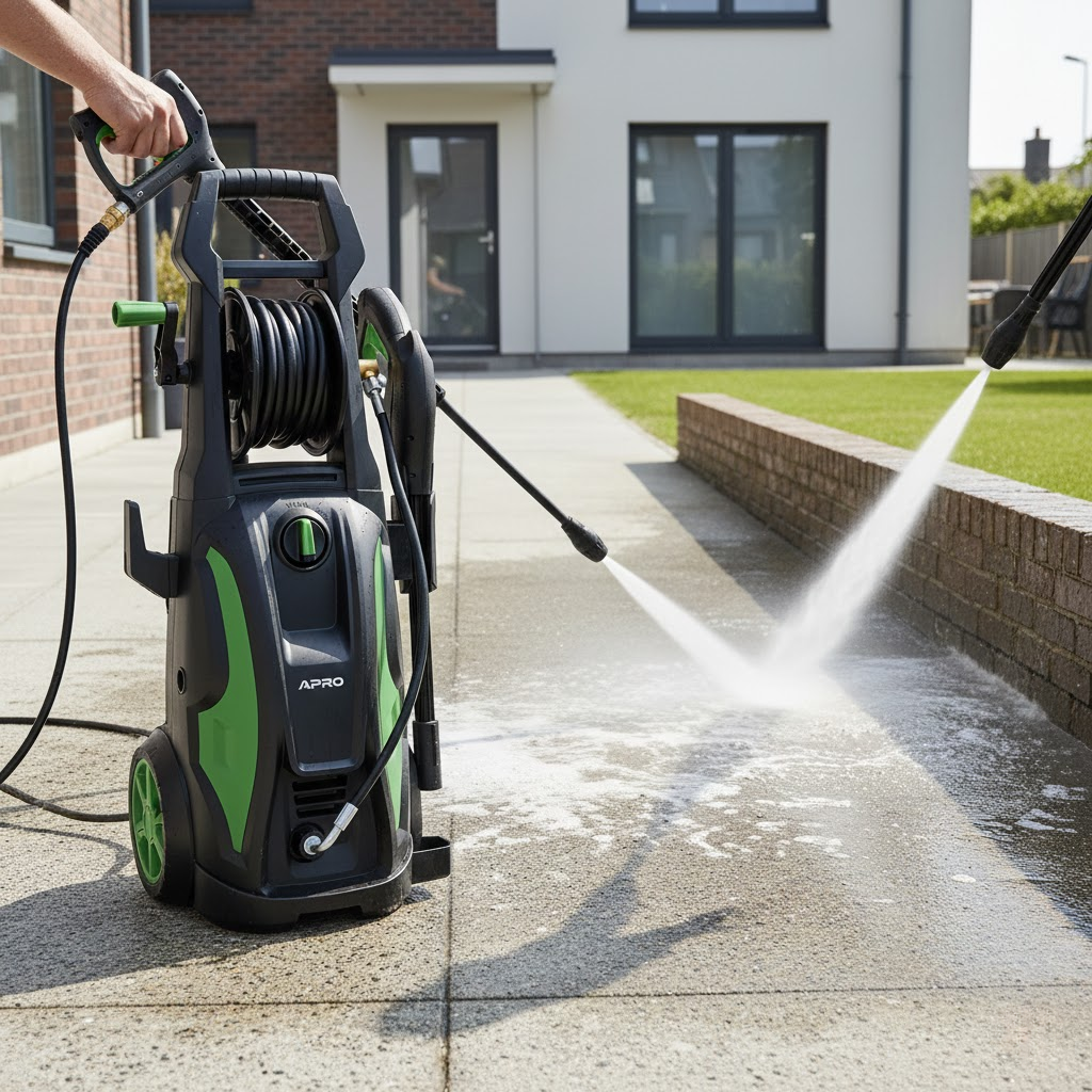 мощная очистка с мойкой высокого давления APRO PWH-2400