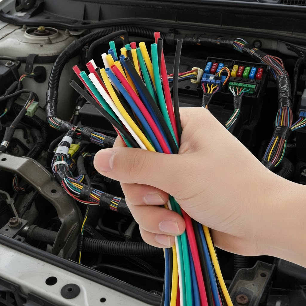 Термозбіжна трубка 10мм зелена APRO