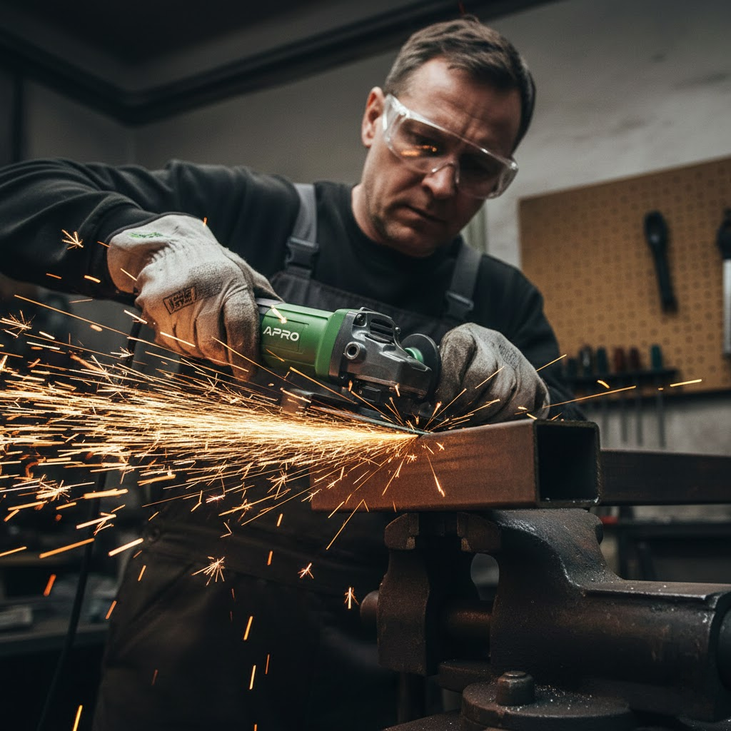 Конструкція болгарки APRO 125/980