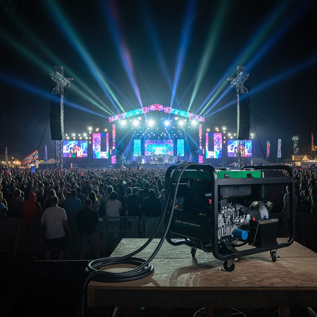 мощный дизельный генератор