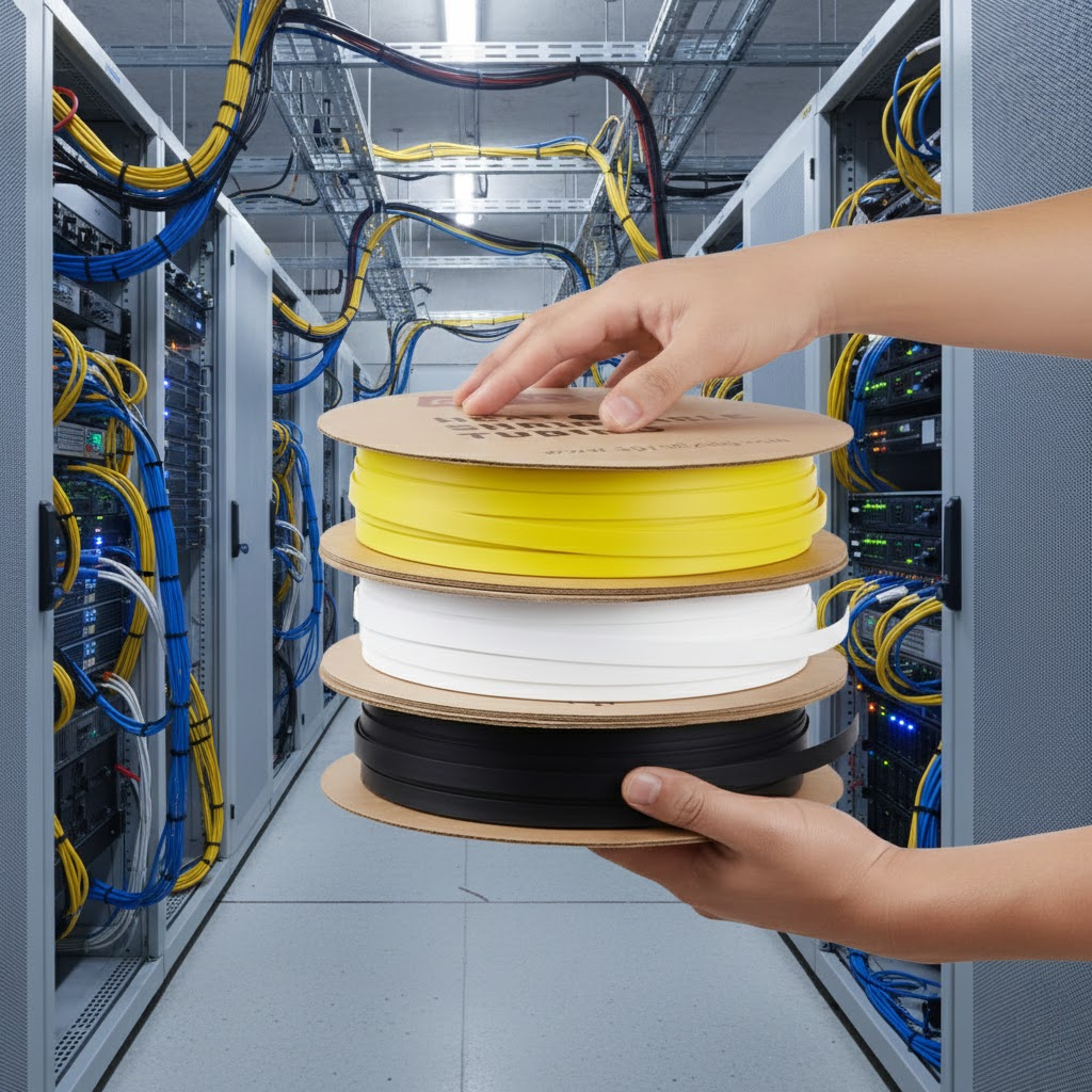 Термоусаджувальна трубка 20мм жовта APRO