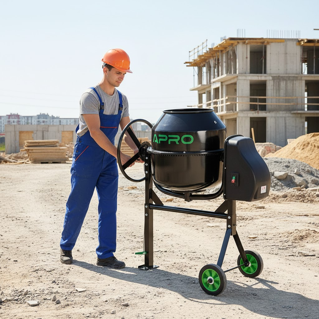 мощная бетономешалка для больших объемов работ