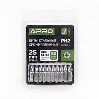 Біта РH2*25мм хром (10шт/уп) APRO