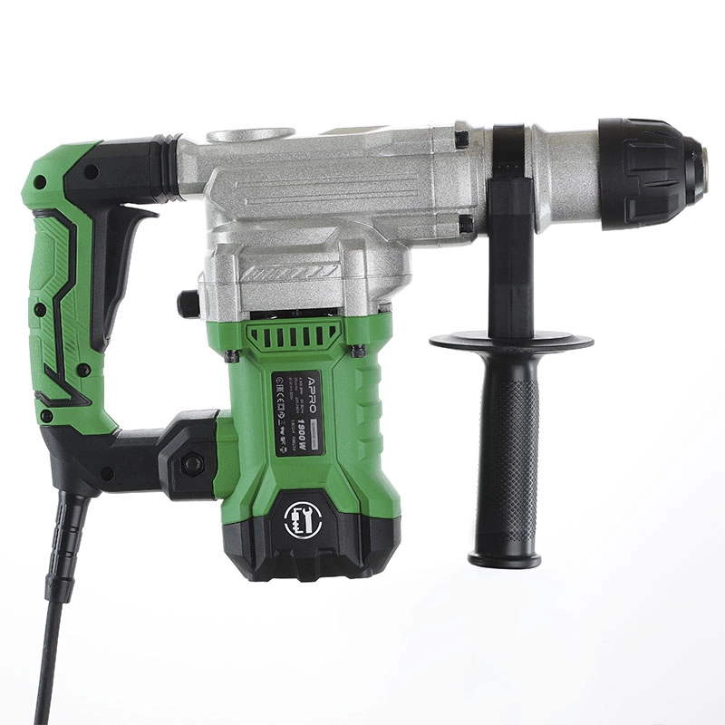 Перфоратор бочковой APRO 7,5 Дж, 1900В, SDS+, 1900 H, кейс - Изображение 6