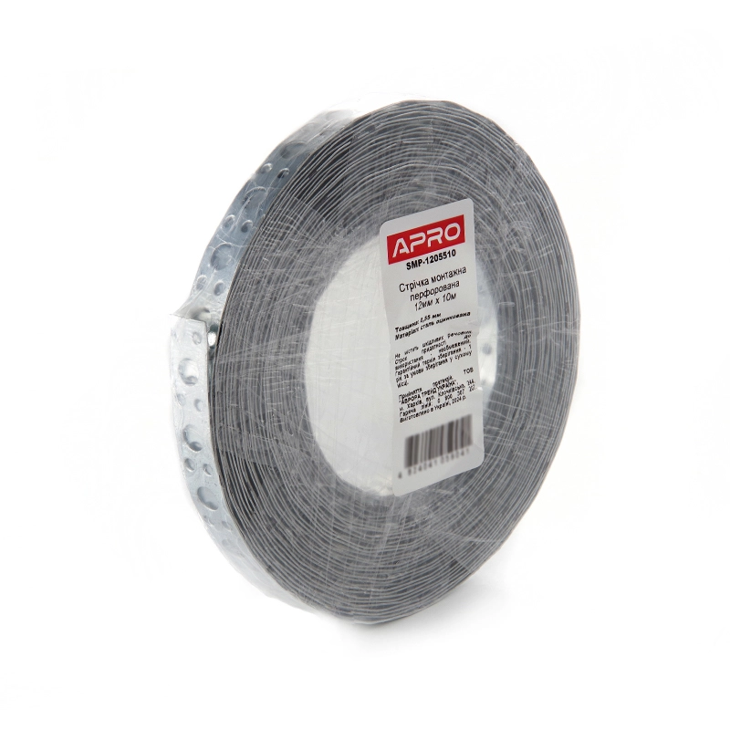 Стрічка монтажна перфорована 18х0.55мм 10м APRO [2]