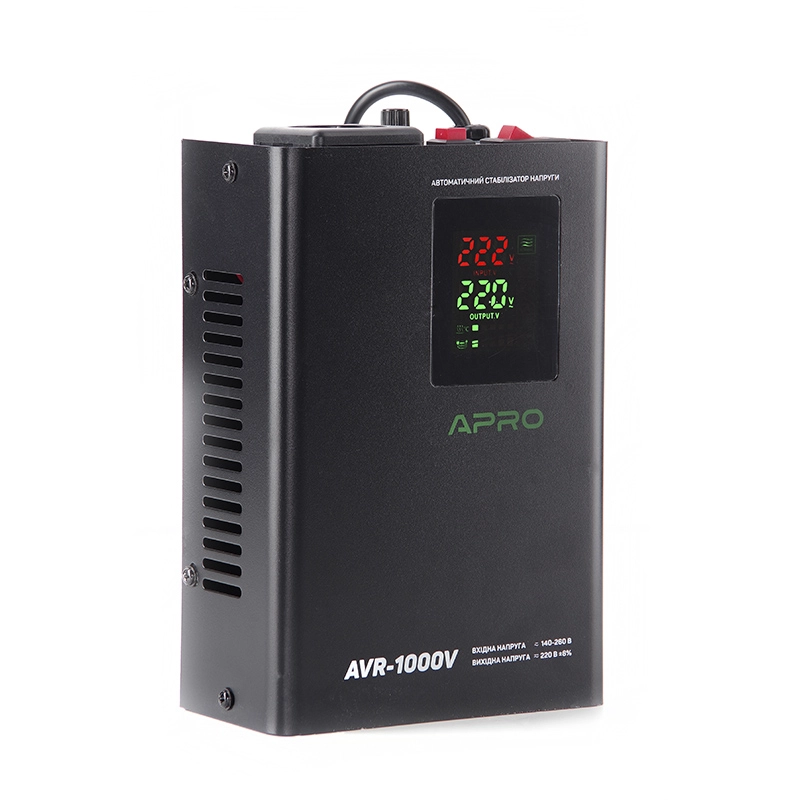 Стабілізатор напруги релейний AVR-1000V (підвісний) APRO - Зображення 2