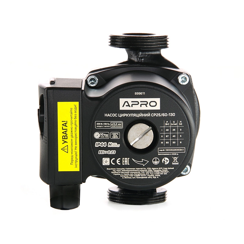 Насос циркуляционный CP25/60-130, 93Вт, 50л/мин, 130мм, Ø1 1/2'' + гайки 1'' APRO