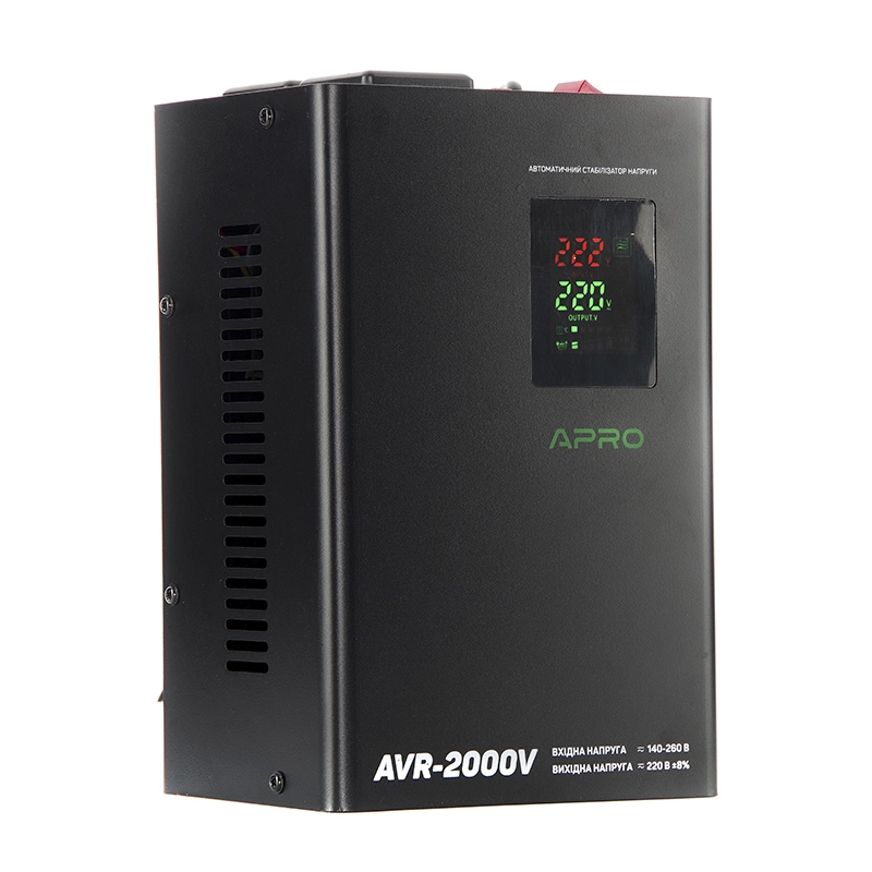 Стабілізатор напруги релейний AVR-2000V (підвісний) APRO - Зображення 3