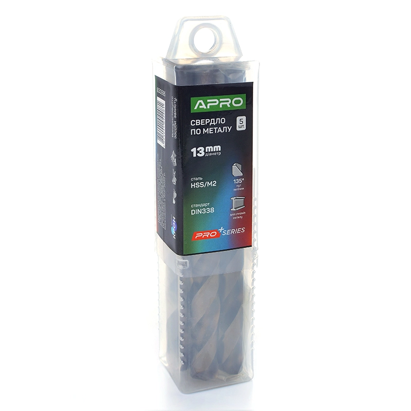 Свердло по металу HSS/M2 (6542) Ø13,0мм (тубус, кратно 5шт) PRO APRO - Зображення 2