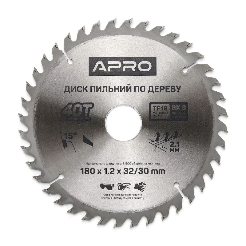Диск пильний по дереву 180х32(30)х40Т APRO