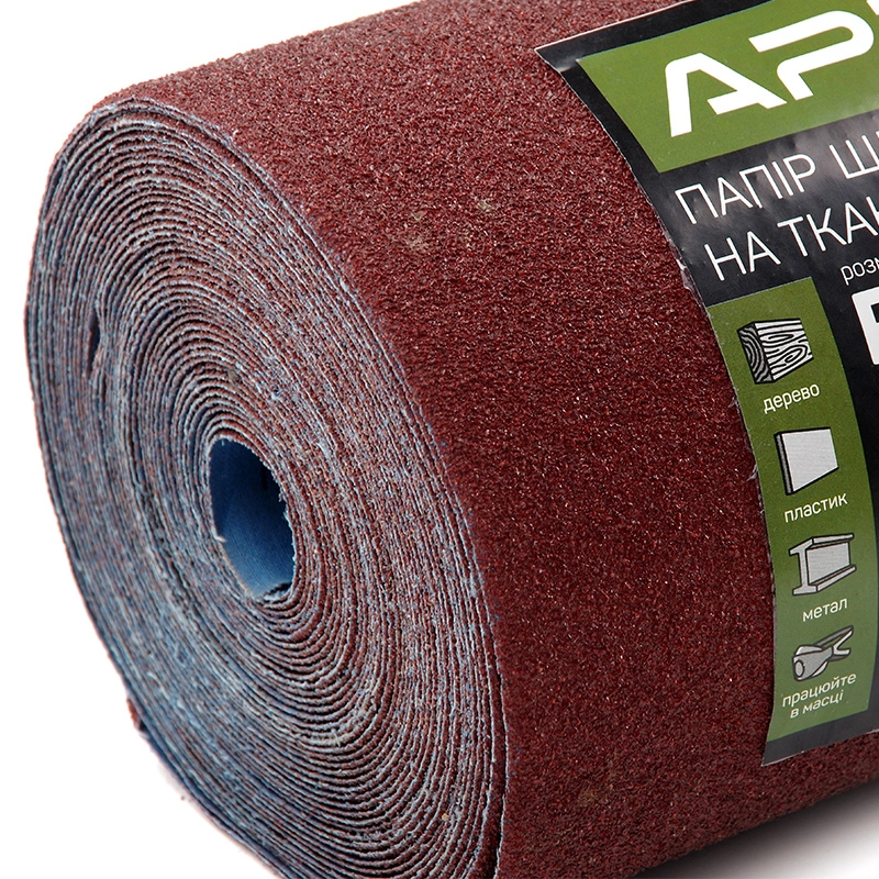 Бумага шлифовальная P40 рулон 200мм*10м (тканевая основа) APRO