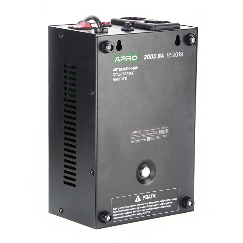 Стабілізатор напруги релейний AVR-2000V (підвісний) APRO - Зображення 5