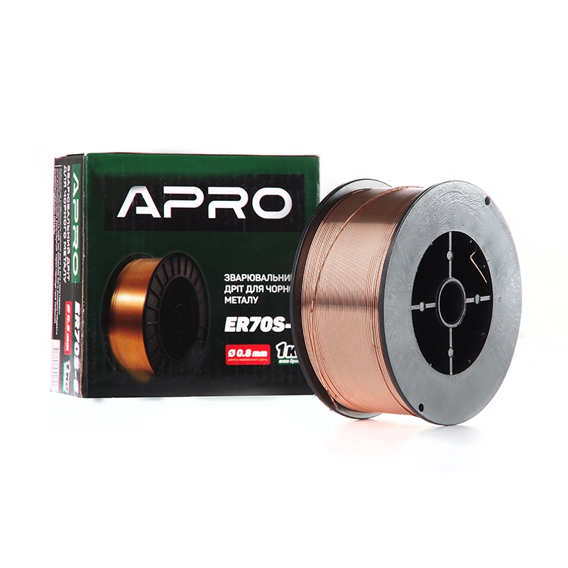 Сварочная проволока ER70S-6 0,8мм 1кг п.б. APRO - Изображение 3