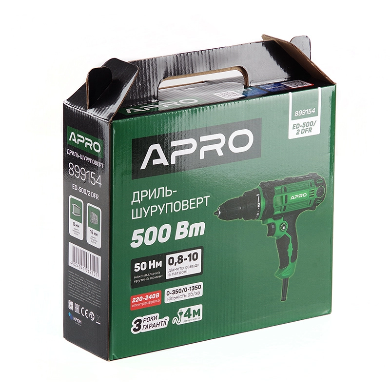 Дрель-шуруповерт сетевой ED-500/2 DFR APRO [11]