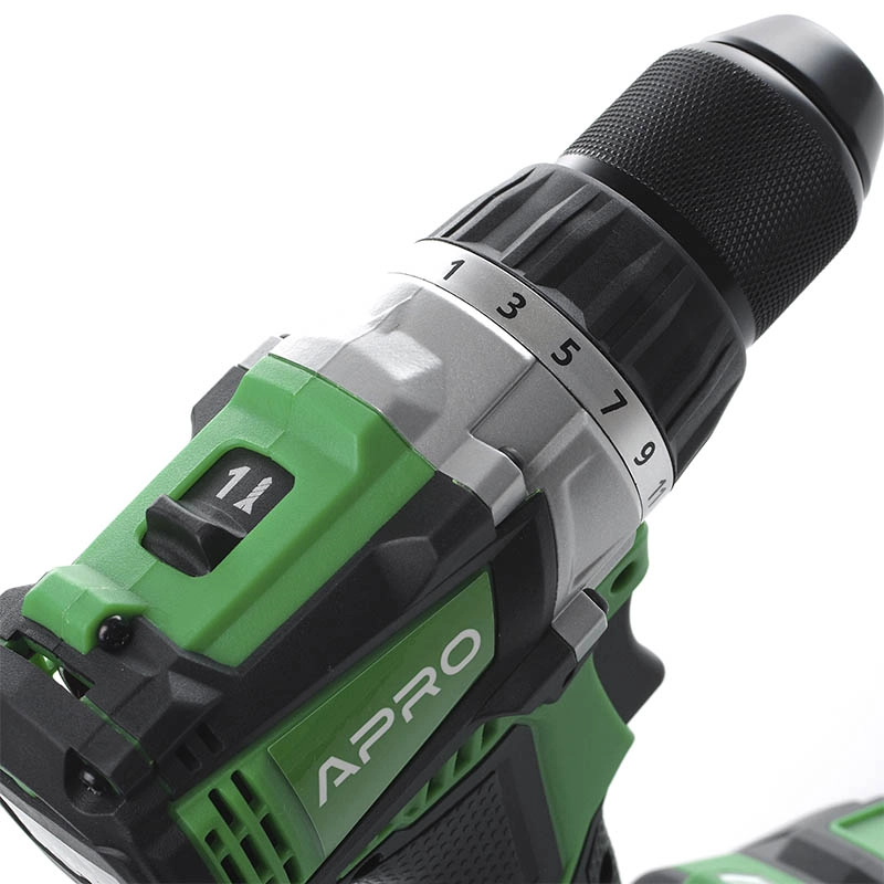 Дриль-шуруповерт безщіточний APRO 20В, 2А, 20DB, 2 АКБ, ЗУ, кейс - Зображення 7