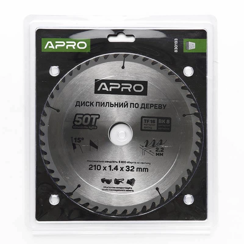 Диск пиловий до дерева 210х32х50T APRO - Зображення 5