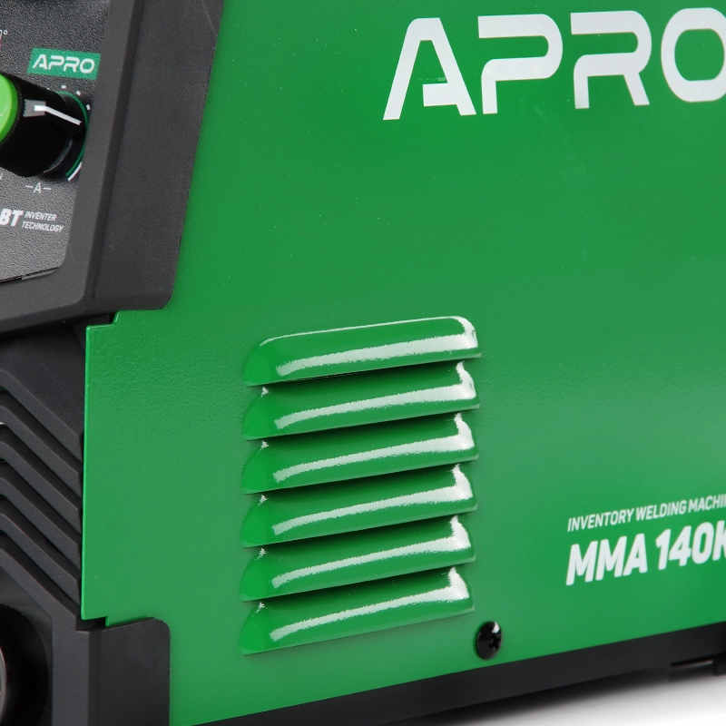 Зварювальний апарат інверторний APRO MMA-140 K, ел.4мм, + набір кабелів, кейс - Зображення 12
