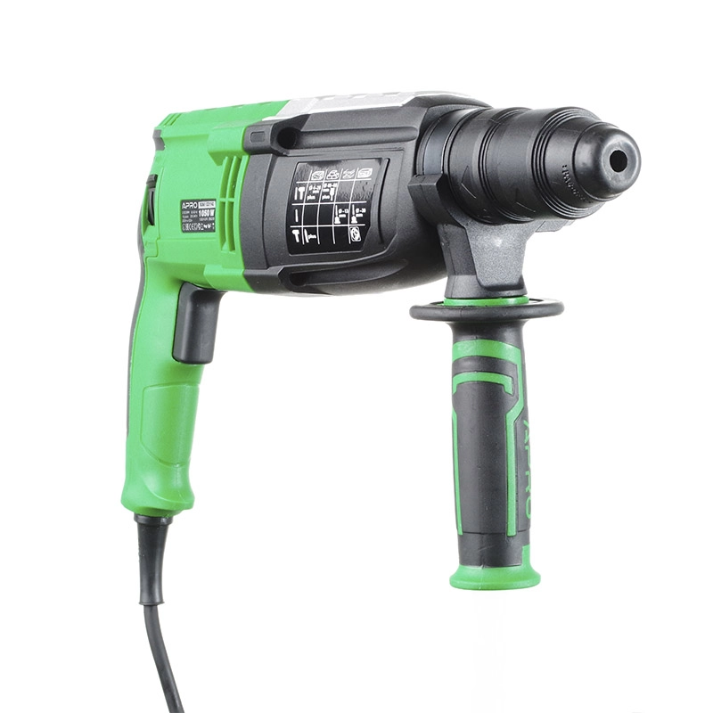 Перфоратор прямой APRO 3,5 Дж, 1050В, SDS+, 1050H DFR, кейс - Изображение 9