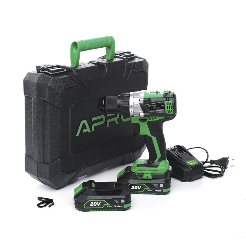 Дриль-шуруповерт безщіточний APRO 20В, 2А, 20DB, 2 АКБ, ЗУ, кейс - Зображення 11