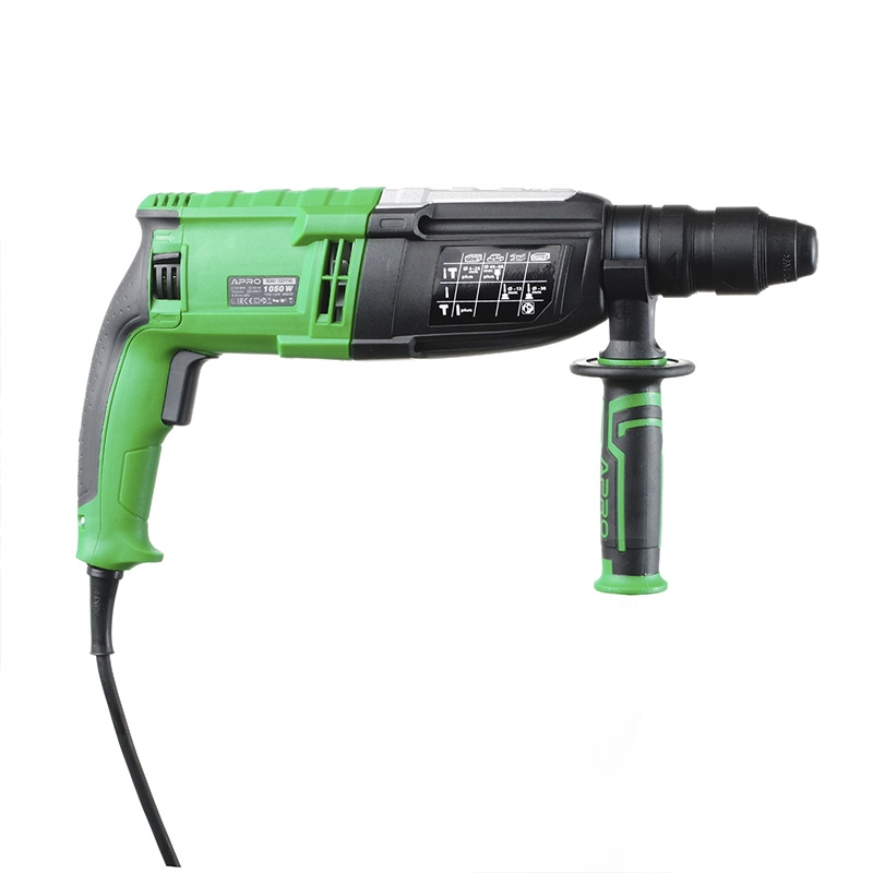 Перфоратор прямой APRO 3,5 Дж, 1050В, SDS+, 1050H DFR, кейс - Изображение 11