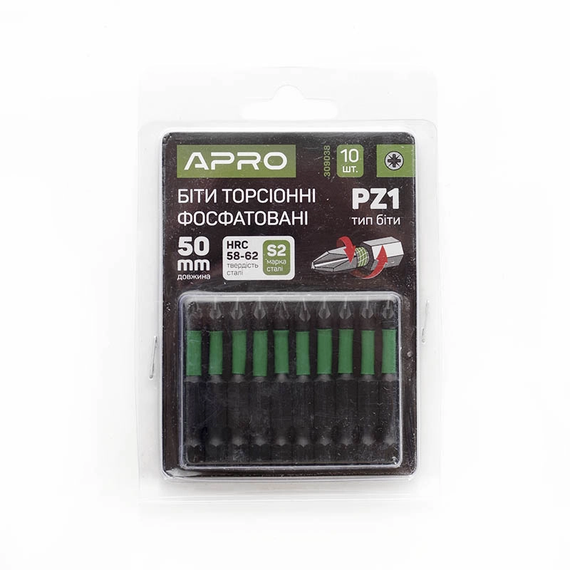 Бита ударная торсионная РZ1*50мм, 10шт/уп APRO