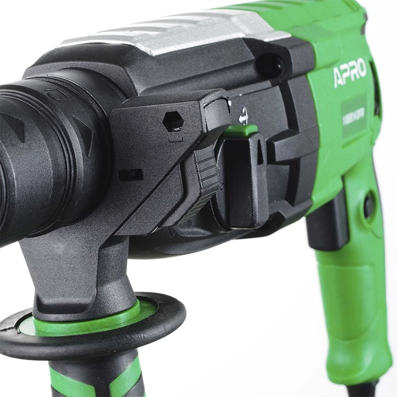 Перфоратор прямой APRO 3,5 Дж, 1050В, SDS+, 1050H DFR, кейс - Изображение 5
