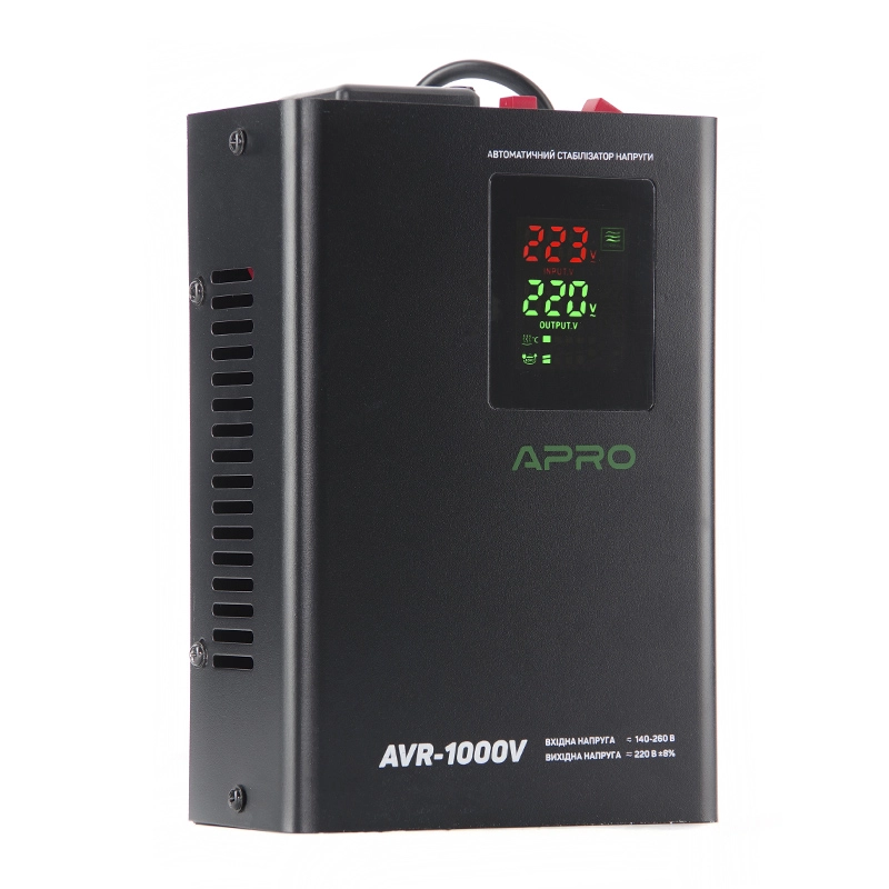 Стабілізатор напруги релейний AVR-1000V (підвісний) APRO - Зображення 3