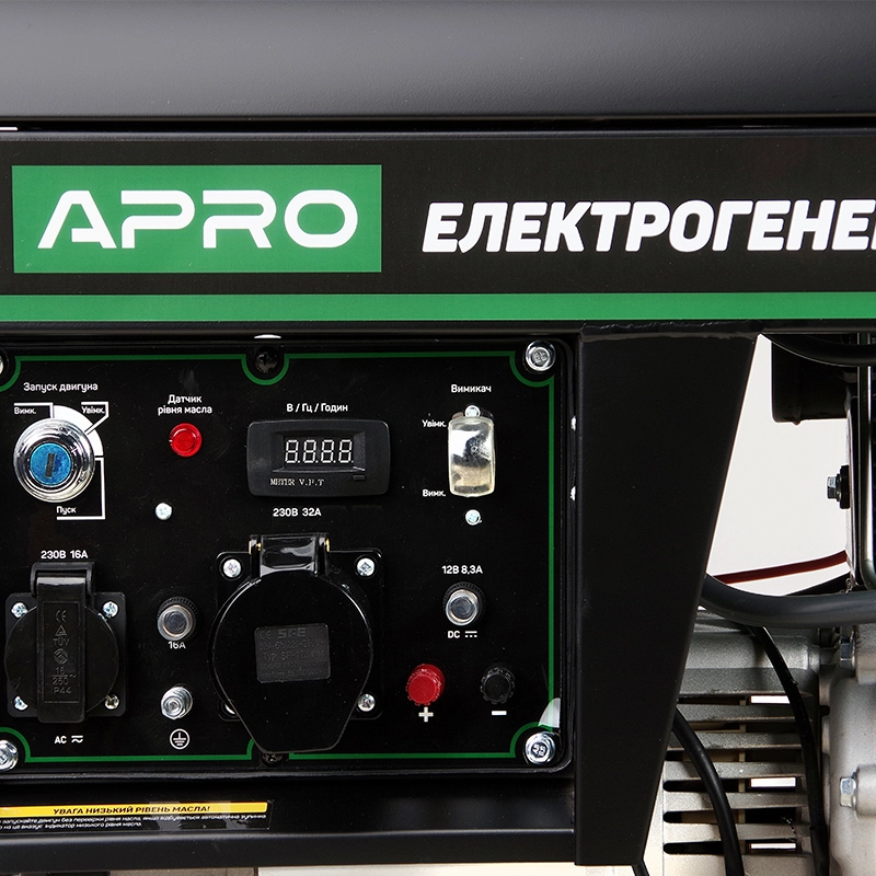 Генератор дизельний 4-х тактний DG-75Е 7.5/8.0 кВт (електро запуск) APRO - Зображення 8